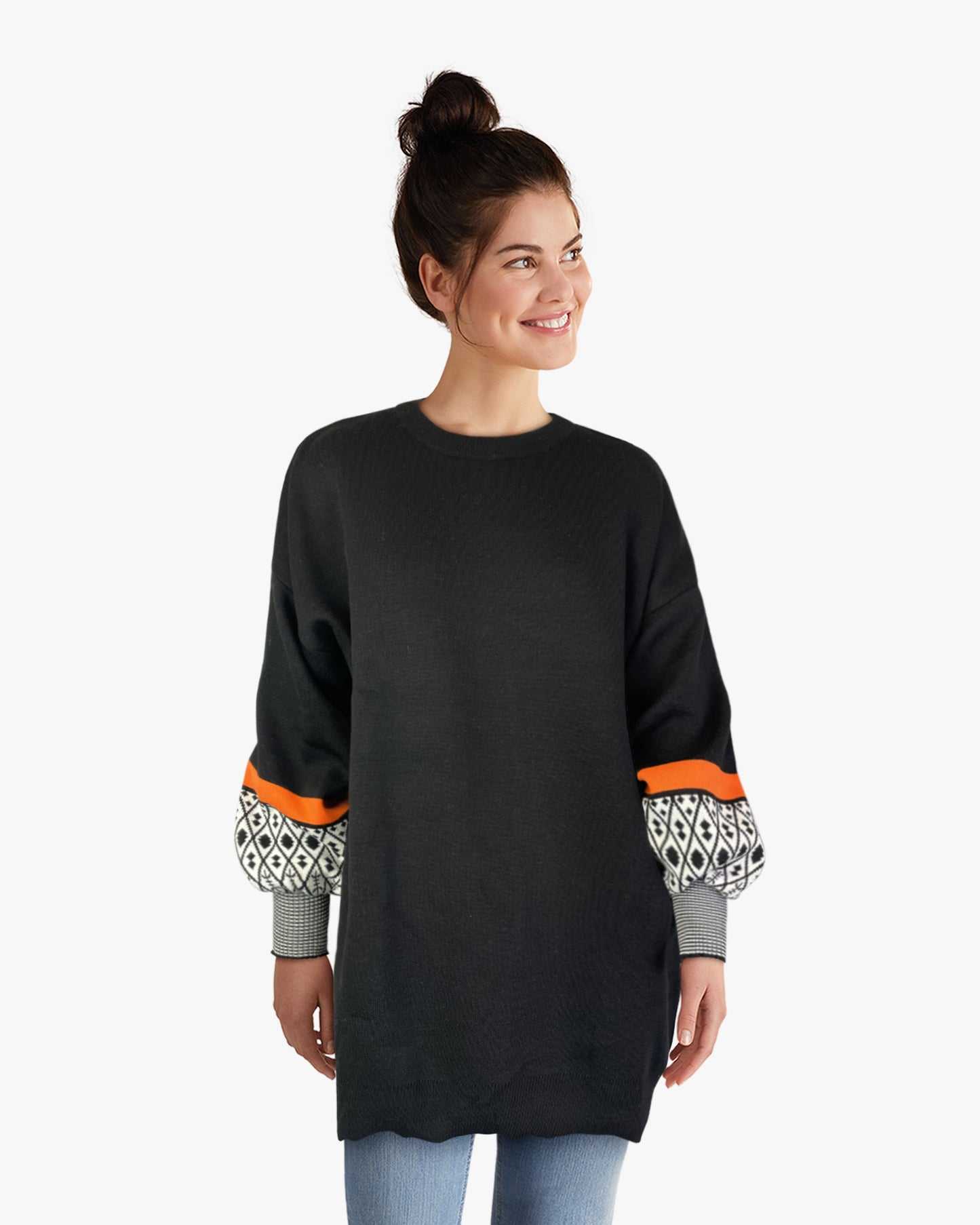 Tunic Sweater w SLV Detail (D14804)