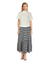 Ruffle Pannel Skirt D190756 Blue Stripe