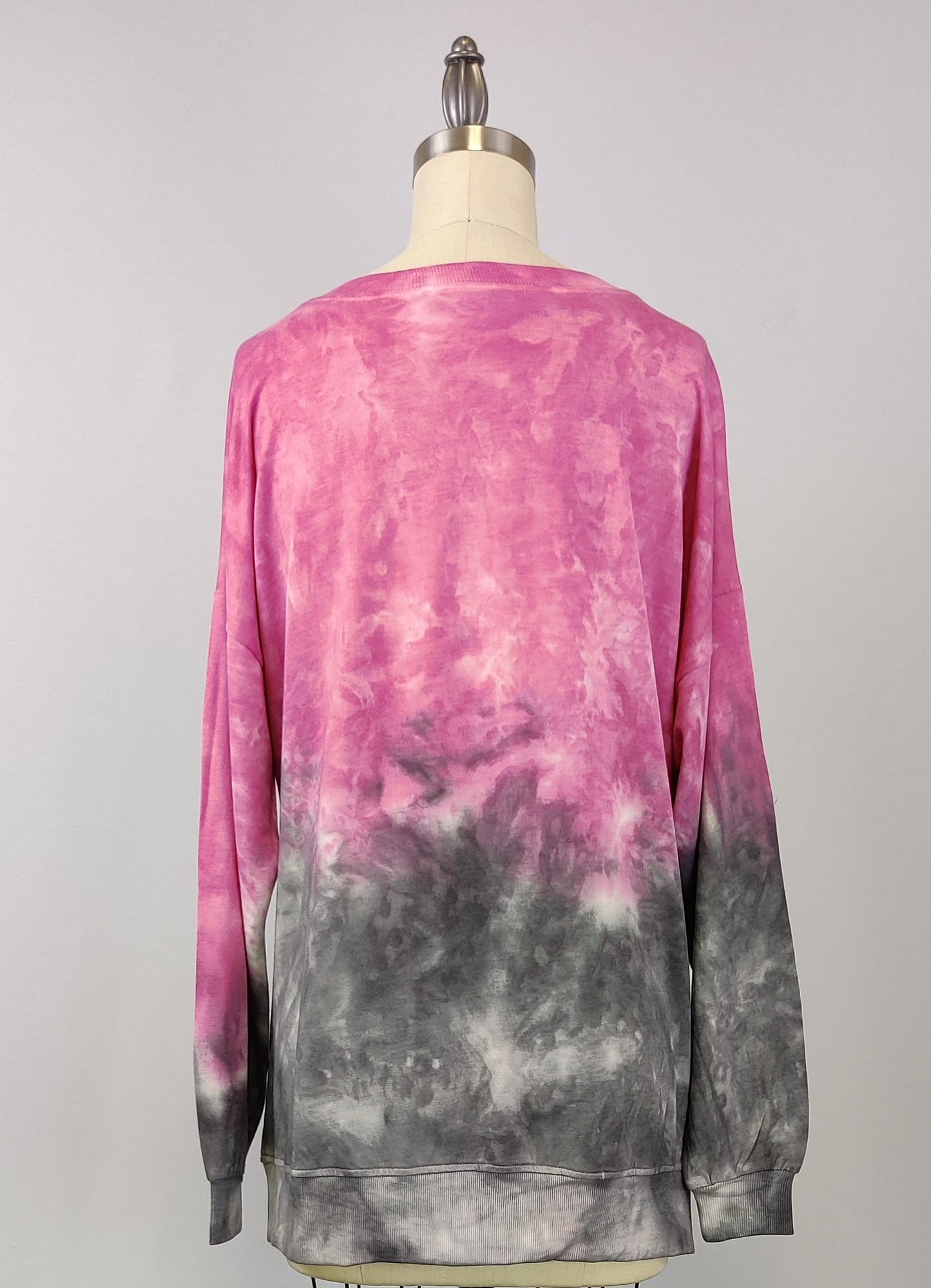 Dip Dye Sweatshirt w/ Side Seam Vents -- Beau Falcon (D190645)