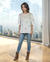 3/4 Sleeve Studded Hearts and Stars Top