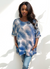 Oversized Drop Shoulder Sweater-Like Yummy Top (D3333) Abstract