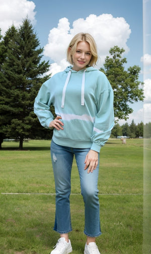 Hooded Cotton Sweatshirt Tie Dye  Kona Walker (Y26536)
