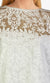 Burnout Yoke Knit Top - Whisper White (D12093)