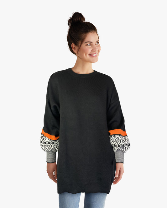 Tunic Sweater w SLV Detail (D14804)
