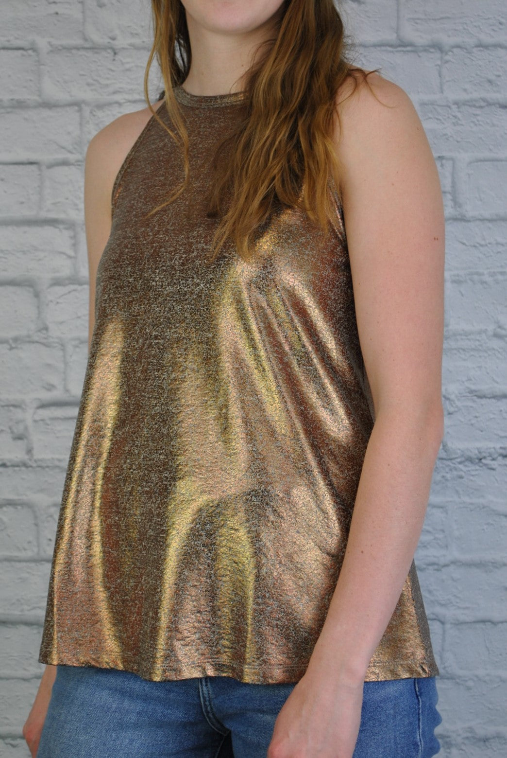 Foil Swing Tank Top - Coffee Copper (D190617)
