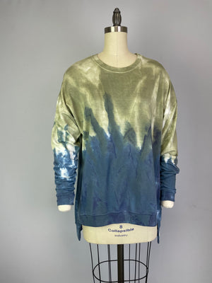 Dip Dye Sweatshirt w/ Side Seam Slits