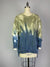 Dip Dye Sweatshirt w/ Side Seam Slits -- Meadow Tapestry (D190645)