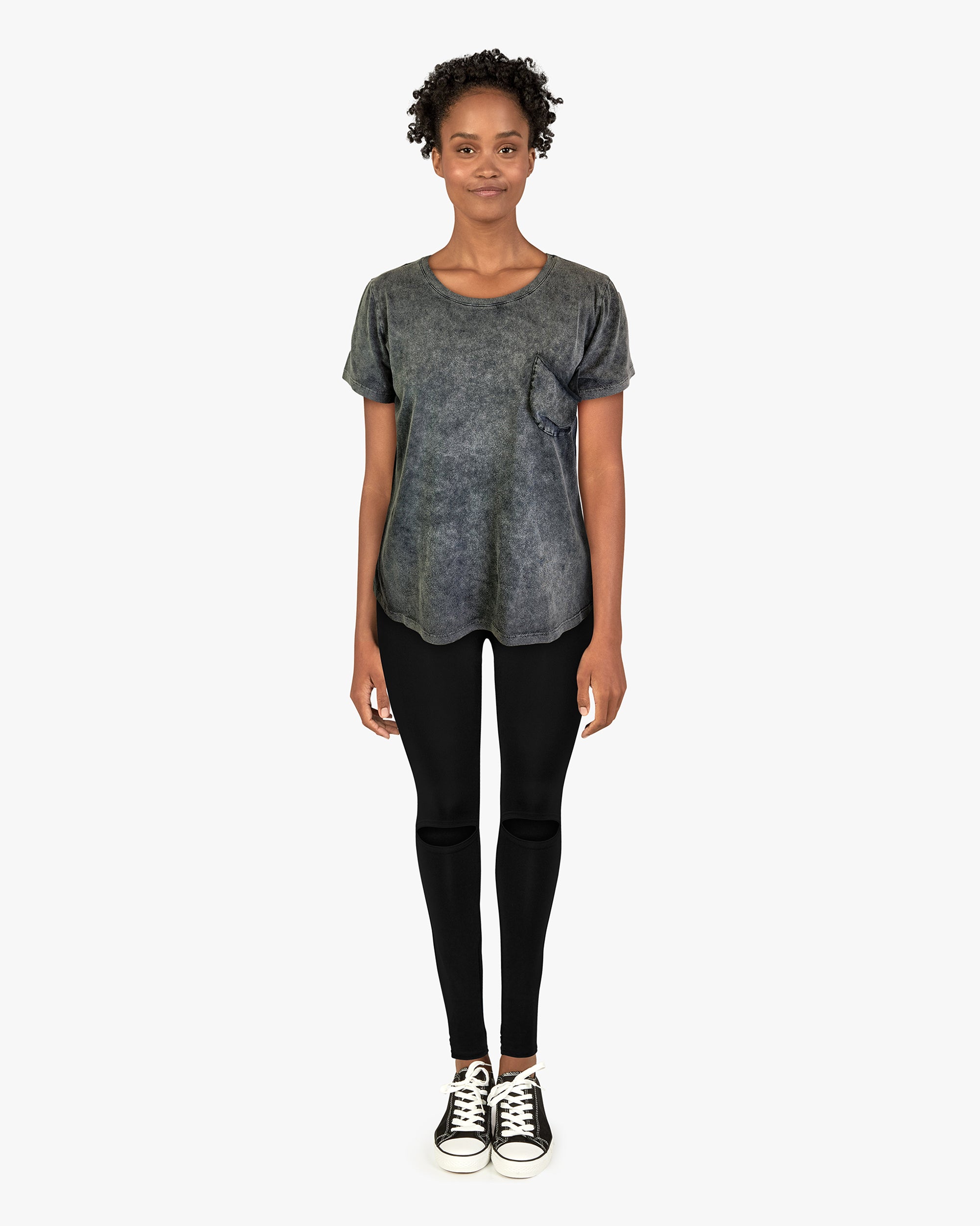 Mineral Wash One Pocket Tee -- Night S/S (D190663)