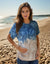 Cutoff Sleeve Tie Dye Top -- Fjord Moonrock S/S (D190692)
