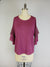 Double Layer Sleeve Oil Dye Top -- Potent Purple D190764