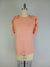 Ruffle Shoulder Oil Dye Top -- Sahara Sky (D190777)
