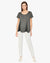 Swing Tee Shirt with Pearls (D1953) Dk Grey Mélange