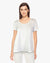 Swing Tee Shirt with Pearls (D1953) White S/S