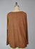 Sweater-like V Neck Foil Screen Top - Chocolate (D1993FS)
