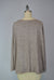 Sweater-like V Neck Foil Screen Top - Sand (D1993FS)