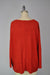 Sweater-like V Neck Foil Screen Top - Red (D1993FS)