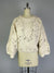 Oversized Crochet Sweater-Like Top -- Cream (D26852)
