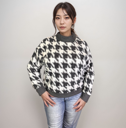 Mock Neck Jacquard Yummy (D28242 Tetro)