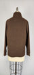 Quilted L/S High Collar Top -- D28367 Walnut