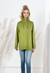 Quilted L/S High Collar Top -- D28367 Apple