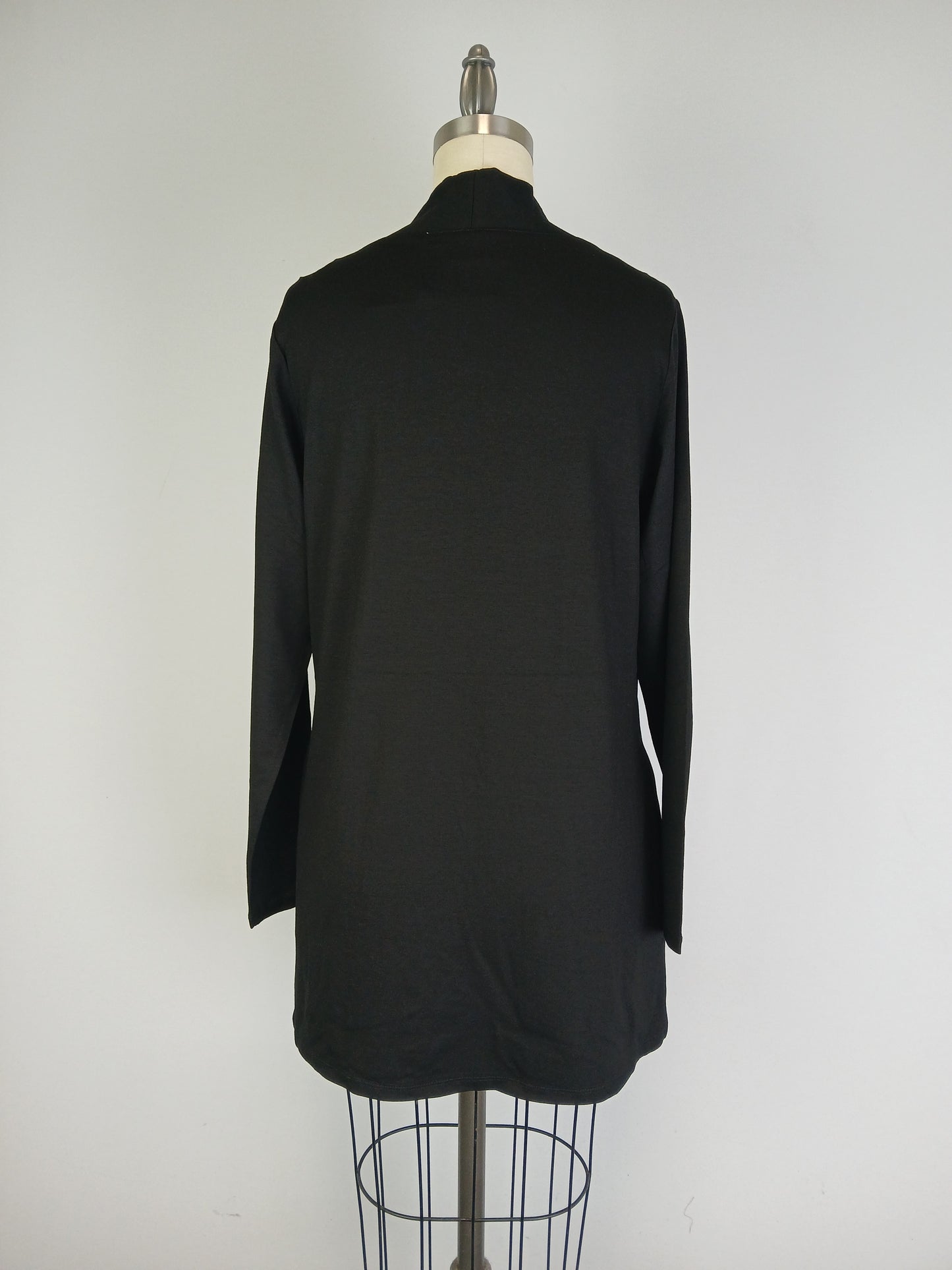 Open Front Cardigan -- Black (D28516CR)
