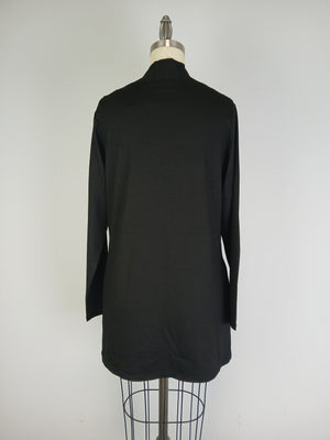 Open Front Cardigan -- Black (D28516CR)