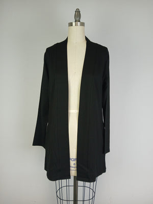 Open Front Cardigan -- Black (D28516CR)