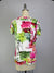 Printed Knit Top -- Pink Floral Design S/S (D28808)