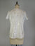 V Neck Knit Top -- Silver Foil Print White S/S D28831