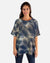 Oversized Drop Shoulder Sweater-Like Yummy Top (D3333) Abstract