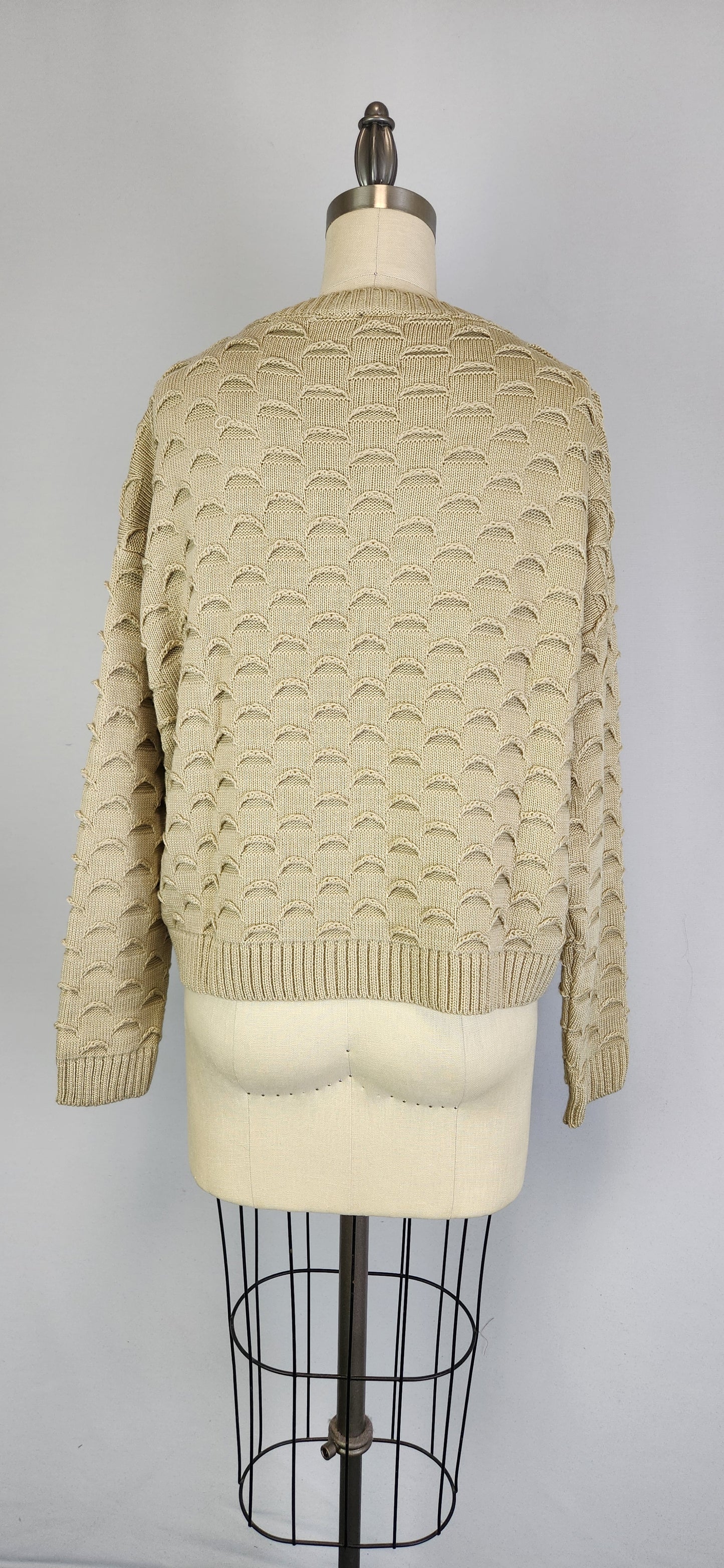 Eyelash Stitch Sweater -- Beige (D9333)