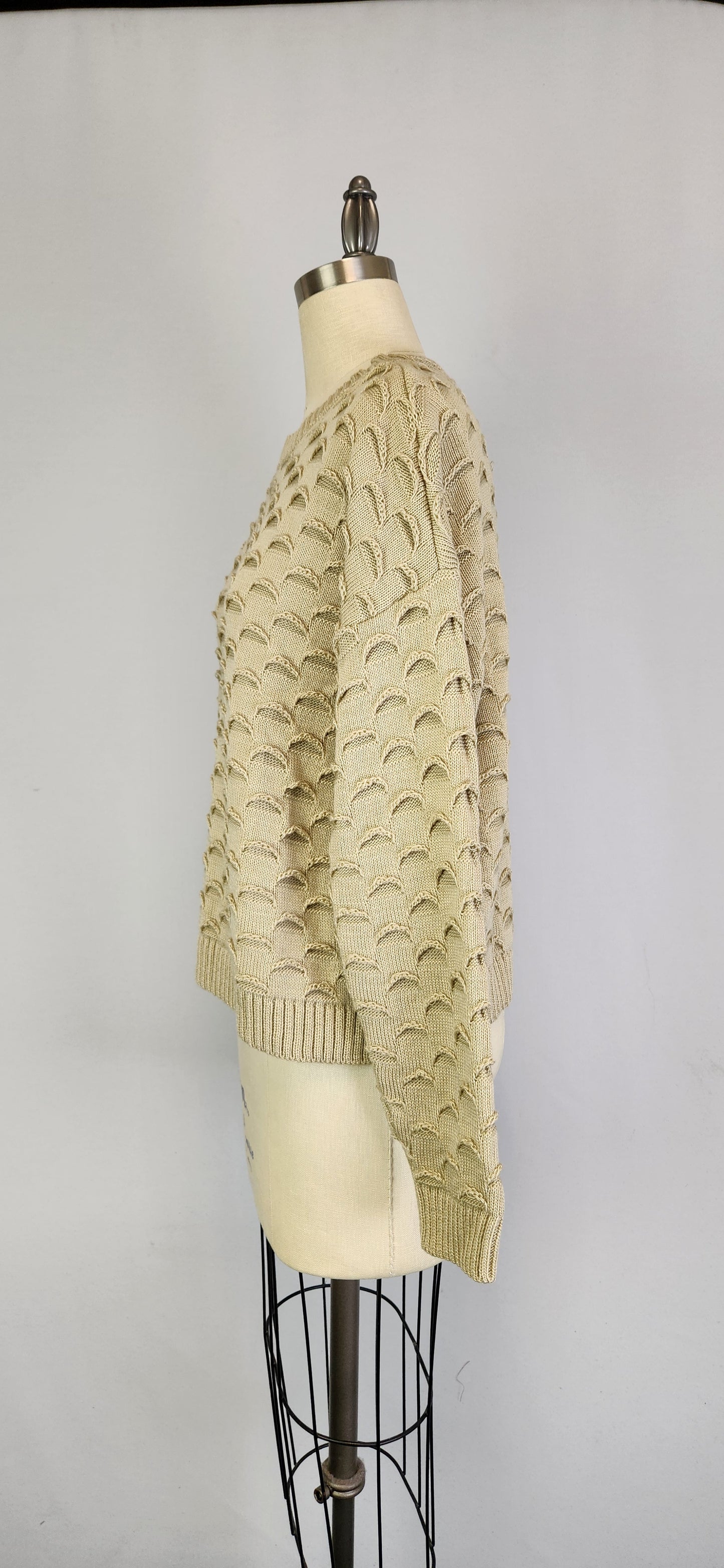 Eyelash Stitch Sweater -- Beige (D9333)