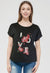 Knit Print Top with Mesh Printed Overlay S/S (D960L)