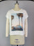 Knit Print Top with Mesh Printed Overlay S/S (D960RV)