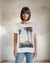 Knit Print Top with Mesh Printed Overlay S/S (D960RV)