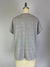 Top with Sequin Fabric Front Overlay S/S D28739 Grey