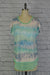 Knit Printed Top with Chiffon Hem - Watercolor S/S (DC190305)