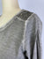 Oil Dye 3/4 Sleeve Back Yoke Tee