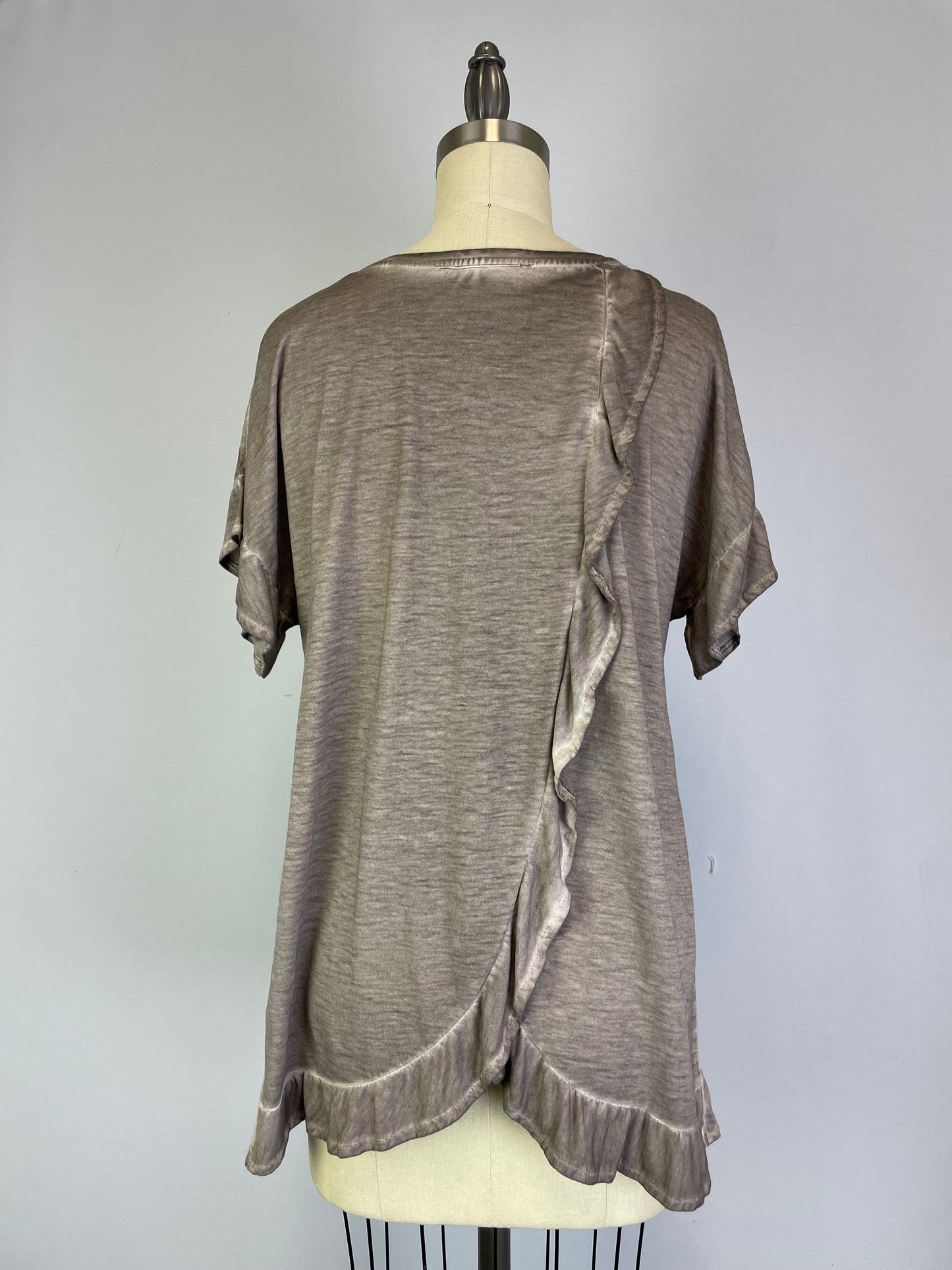 Ruffle Back Swing Top (D190677) Satellite