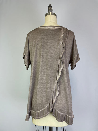 Ruffle Back Swing Top (D190677) Satellite