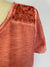 Oil Dye Lace Back Yoke Top (D190682) Desert Sand S/S