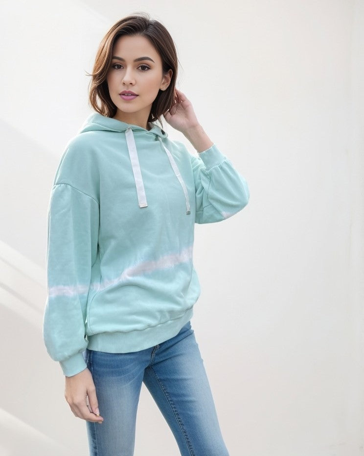 Hooded Cotton Sweatshirt Tie Dye  Kona Walker (Y26536)