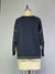 V-Neck and Contrast Stitching Sweatshirt -- Navy (Y552)