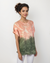 Cutoff Sleeve Tie Dye Top -- Military Olive S/S (D190692)