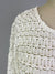 Ribbon Lace Drop Shoulder Top -- Whisper White (D3877)