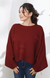 Drop Stitch Oversized Sweater (D9341) Cordovan