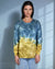 Dip Dye Sweatshirt w/ Side Seam Vents -- Fjord (D190645)