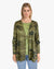 Camo Button Up Boyfriend Cardigan - Military Olive Camo (D190361)