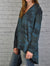 Camo Button Up Boyfriend Cardigan - Tapestry Camo (D190361)