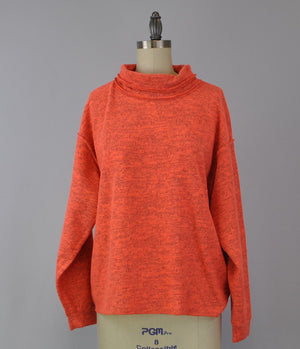 Roll Neck Sweater-like Top - Orange (D190479R)